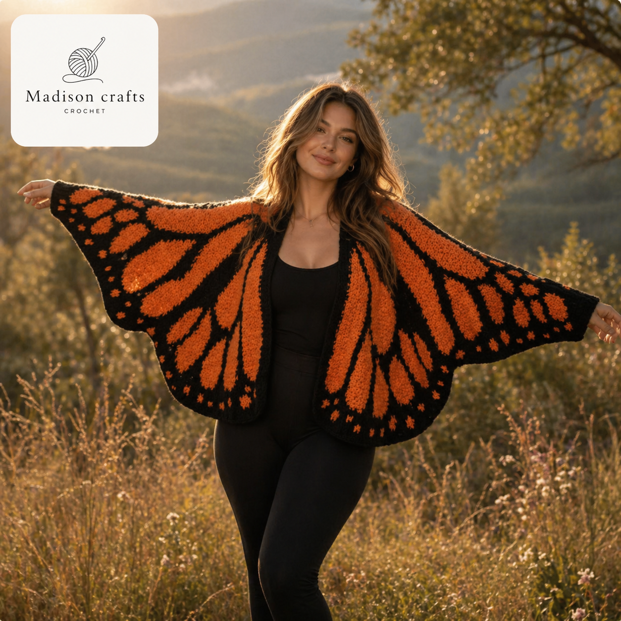 Madisons Threads – Handmade Butterfly Cardigan