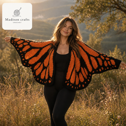 Madisons Threads – Handmade Butterfly Cardigan