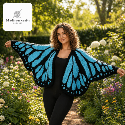 Madisons Threads – Handmade Butterfly Cardigan