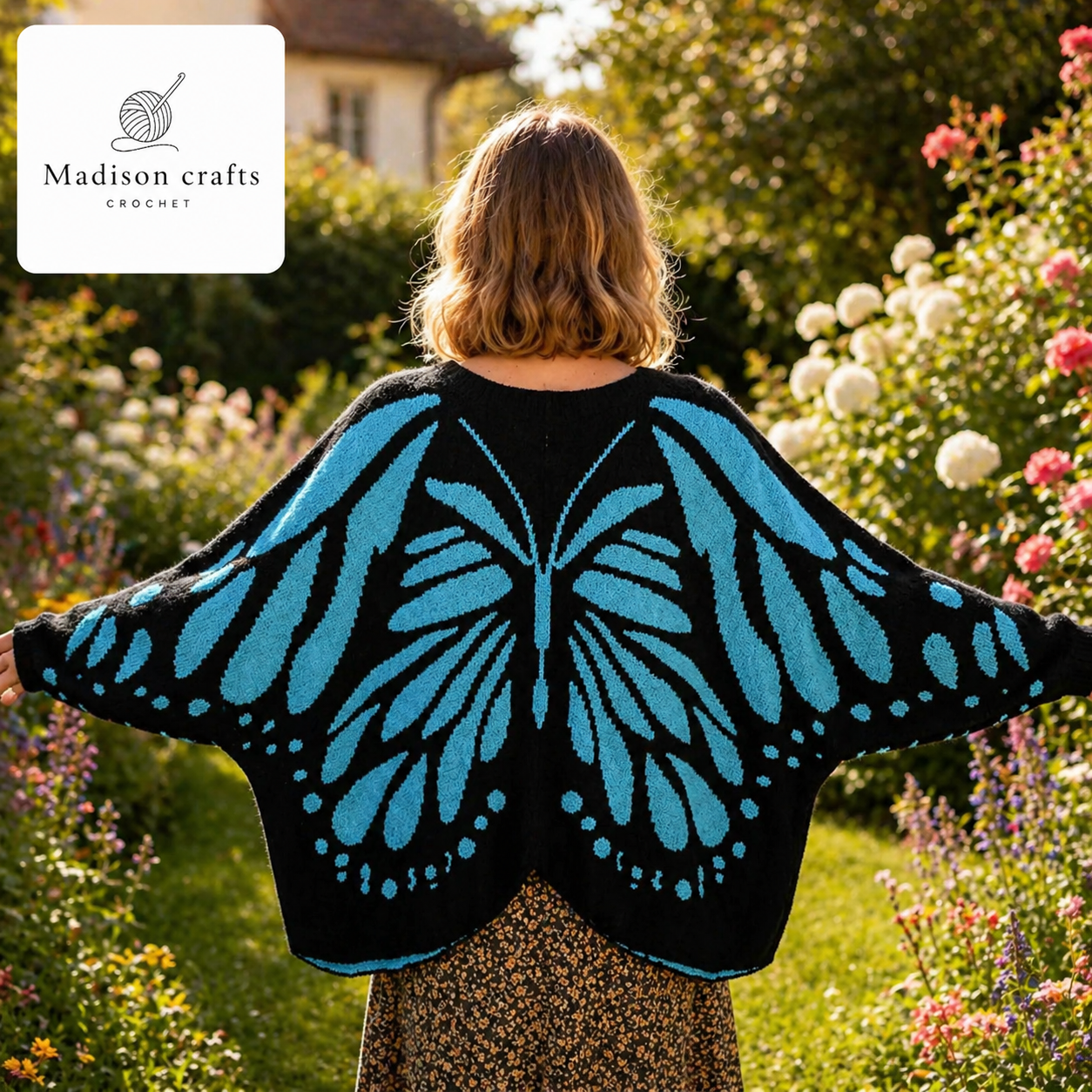 Madisons Threads – Handmade Butterfly Cardigan