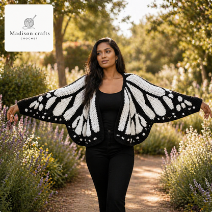 Madisons Threads – Handmade Butterfly Cardigan