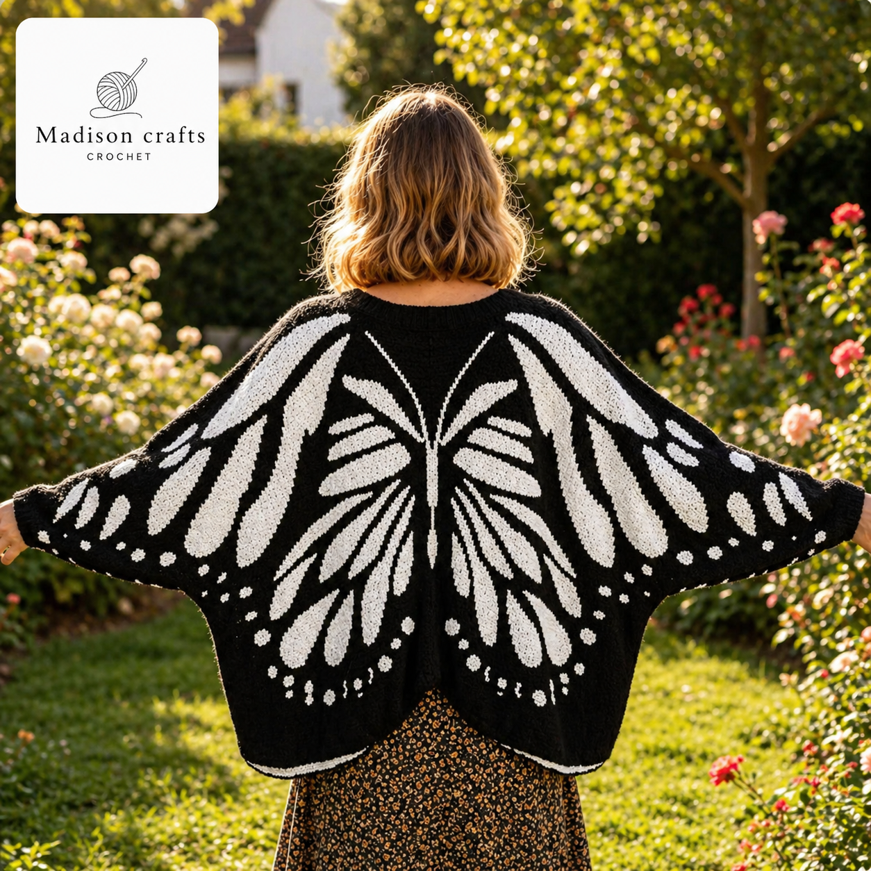 Madisons Threads – Handmade Butterfly Cardigan