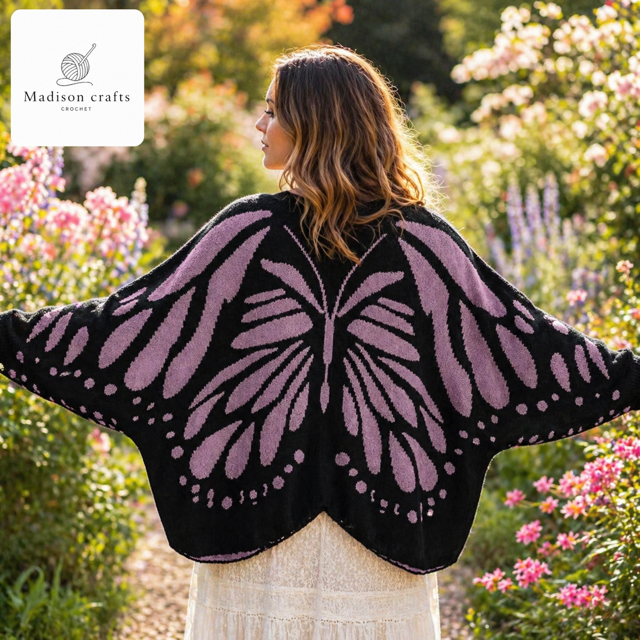 Madisons Threads – Handmade Butterfly Cardigan