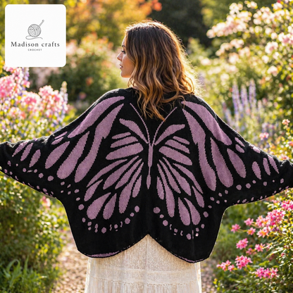 Madisons Threads – Handmade Butterfly Cardigan