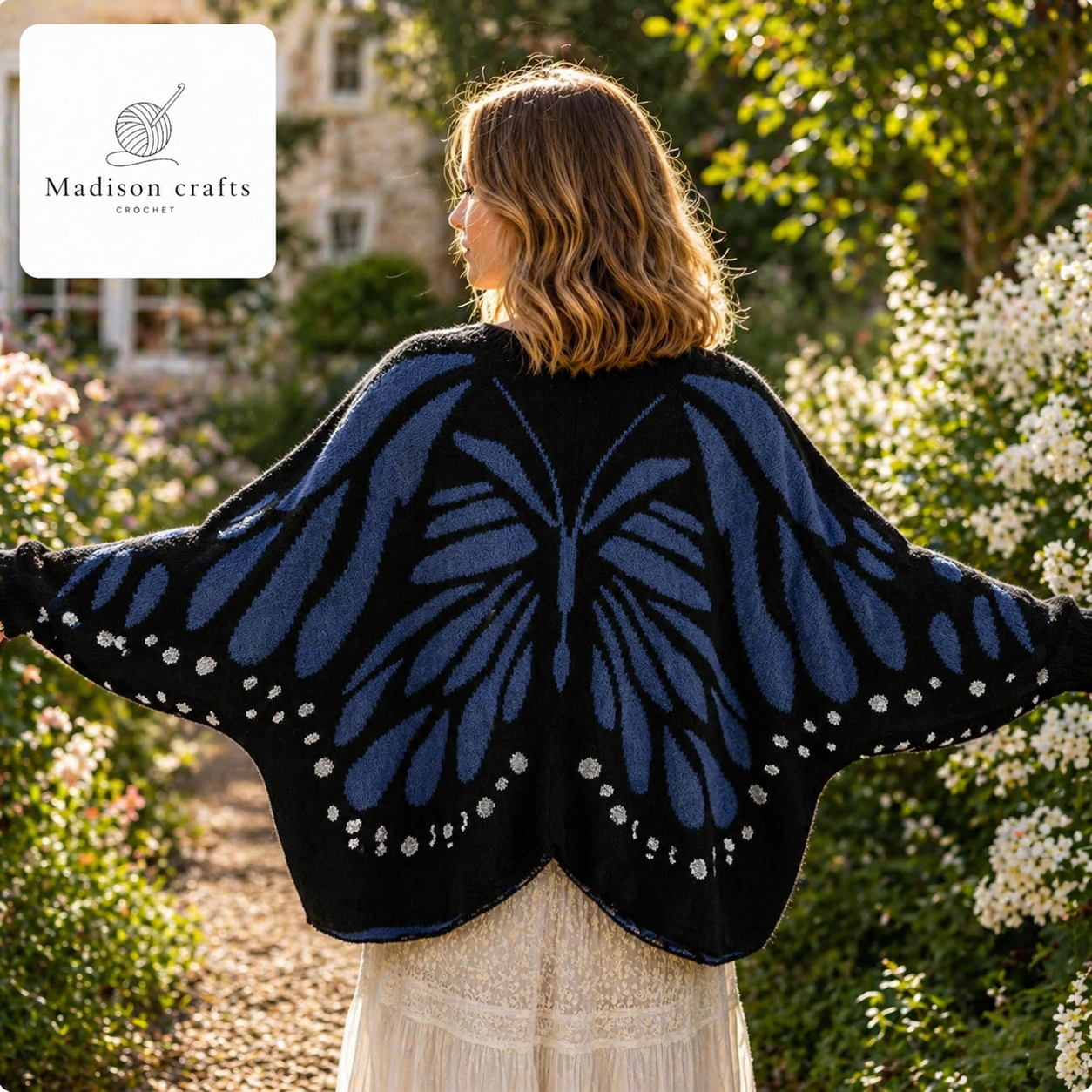 Madisons Threads – Handmade Butterfly Cardigan