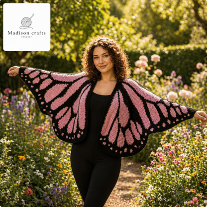 Madisons Threads – Handmade Butterfly Cardigan